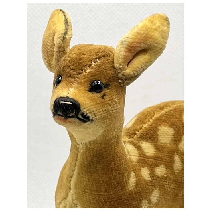 1949 Steiff Fawn Young Deer With ID - USZT - Velveteen German Jung Reh 3 1949 Steiff Fawn Young Deer With ID - USZT - Velveteen German Jung Reh - Image 3