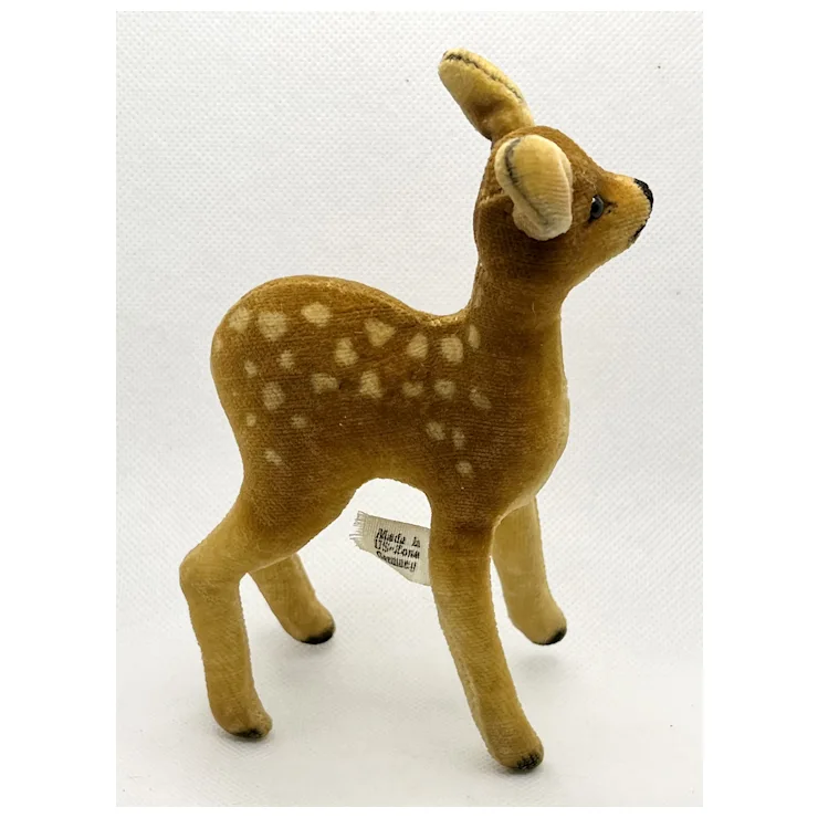1949 Steiff Fawn Young Deer With ID - USZT - Velveteen German Jung Reh 8 1949 Steiff Fawn Young Deer With ID - USZT - Velveteen German Jung Reh - Image 8