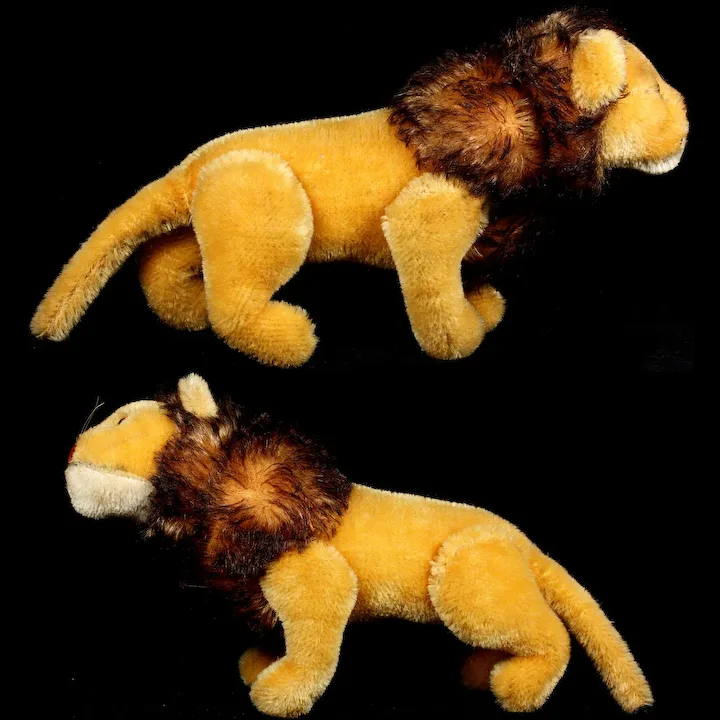 Rare 1950s Steiff Sweet Smaller Size 5xJointed Papa Lion Loewen-Papa Wild Cat ID 3 Rare 1950s Steiff Sweet Smaller Size 5xJointed Papa Lion Loewen-Papa Wild Cat ID - Image 3