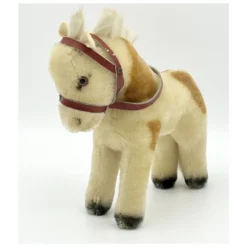 1952 Steiff Pony With Red Halter / Reins - 17 Cm - Mohair - Vintage White And Brown Mohair Pinto Horse 15 1952 Steiff Pony With Red Halter / Reins - 17 Cm - Mohair - Vintage White And Brown Mohair Pinto Horse -Steiff 1952 Steiff Pony red halter reins pic 2o 7203a10.10 81319a69 f