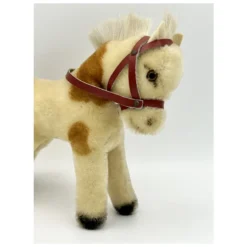 1952 Steiff Pony With Red Halter / Reins - 17 Cm - Mohair - Vintage White And Brown Mohair Pinto Horse 16 1952 Steiff Pony With Red Halter / Reins - 17 Cm - Mohair - Vintage White And Brown Mohair Pinto Horse -Steiff 1952 Steiff Pony red halter reins pic 3o 7203a10.10 f80386a2 f