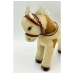 1952 Steiff Pony With Red Halter / Reins - 17 Cm - Mohair - Vintage White And Brown Mohair Pinto Horse 17 1952 Steiff Pony With Red Halter / Reins - 17 Cm - Mohair - Vintage White And Brown Mohair Pinto Horse -Steiff 1952 Steiff Pony red halter reins pic 4o 7203a10.10 3bac59a8 f