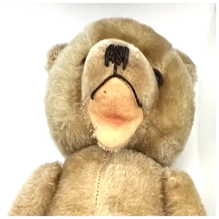 1952 Vintage Hermann Teddy Baby Standing Bear - 12" Tall - Caramel Mohair - Open Mouth 13 1952 Vintage Hermann Teddy Baby Standing Bear - 12" Tall - Caramel Mohair - Open Mouth - Image 13