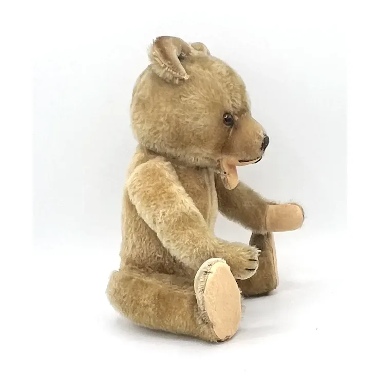 1952 Vintage Hermann Teddy Baby Standing Bear - 12" Tall - Caramel Mohair - Open Mouth 10 1952 Vintage Hermann Teddy Baby Standing Bear - 12" Tall - Caramel Mohair - Open Mouth - Image 10