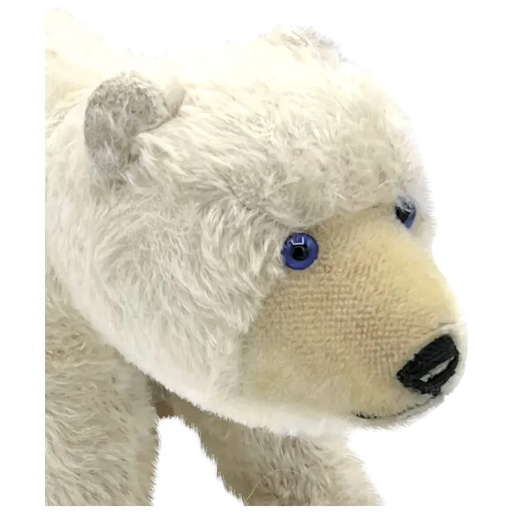 1952 Vintage Steiff Polar Bear Cub On All Fours - Blue Eyes - 25 Cm - Largest Size Jungbar 3 1952 Vintage Steiff Polar Bear Cub On All Fours - Blue Eyes - 25 Cm - Largest Size Jungbar - Image 3
