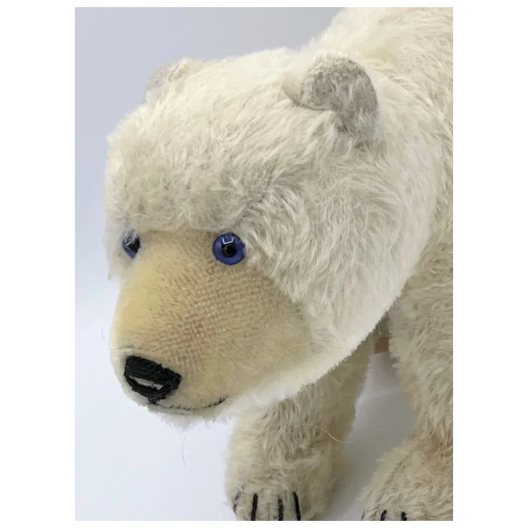1952 Vintage Steiff Polar Bear Cub On All Fours - Blue Eyes - 25 Cm - Largest Size Jungbar 8 1952 Vintage Steiff Polar Bear Cub On All Fours - Blue Eyes - 25 Cm - Largest Size Jungbar - Image 8