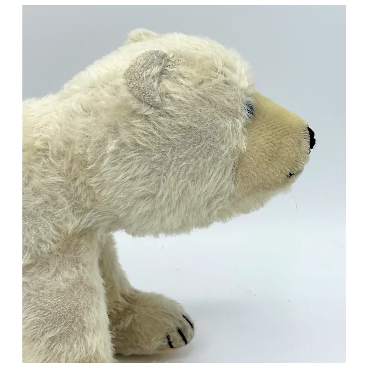 1952 Vintage Steiff Polar Bear Cub On All Fours - Blue Eyes - 25 Cm - Largest Size Jungbar 9 1952 Vintage Steiff Polar Bear Cub On All Fours - Blue Eyes - 25 Cm - Largest Size Jungbar - Image 9
