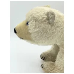 1952 Vintage Steiff Polar Bear Cub On All Fours - Blue Eyes - 25 Cm - Largest Size Jungbar 24 1952 Vintage Steiff Polar Bear Cub On All Fours - Blue Eyes - 25 Cm - Largest Size Jungbar -Steiff 1952 Vintage Steiff Polar Bear Cub pic 8o 7203a10.10 70130810 f