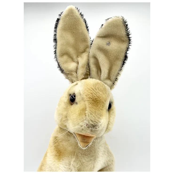 1961 Vintage Steiff Manni Rabbit With ID - RSB Button-in-ear- 17" Tall Mohair Bunny 3 1961 Vintage Steiff Manni Rabbit With ID - RSB Button-in-ear- 17" Tall Mohair Bunny - Image 3