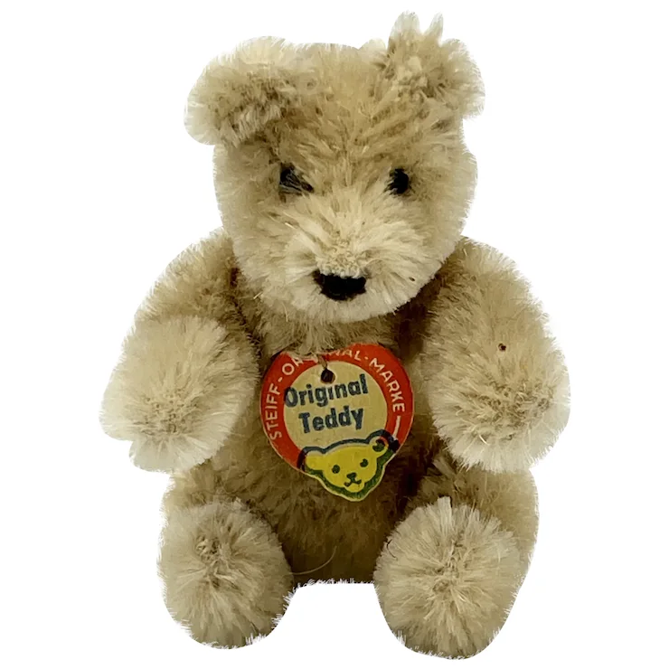 1965 Vintage Steiff Original Teddy Bendy Bear With ID - Chest Tag 1 1965 Vintage Steiff Original Teddy Bendy Bear With ID - Chest Tag