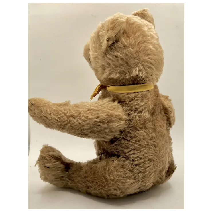 1970 Steiff Original Teddy With Bear Head Chest Tag - 26 Cm/10" Size - Early Heart-faced Original Teddy Bear! 13 1970 Steiff Original Teddy With Bear Head Chest Tag - 26 Cm/10" Size - Early Heart-faced Original Teddy Bear! - Image 13