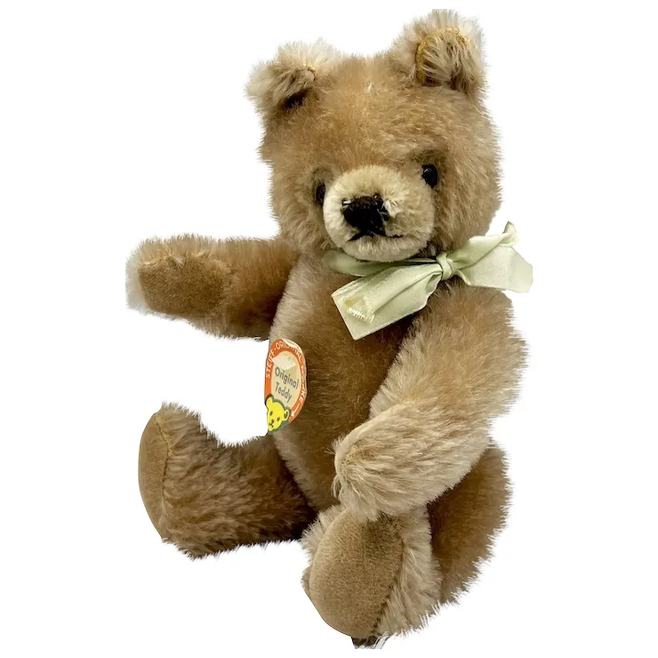 1970 Steiff Original Teddy With Bear Head Chest Tag - 26 Cm/10" Size - Early Heart-faced Original Teddy Bear! 5 1970 Steiff Original Teddy With Bear Head Chest Tag - 26 Cm/10" Size - Early Heart-faced Original Teddy Bear! - Image 5