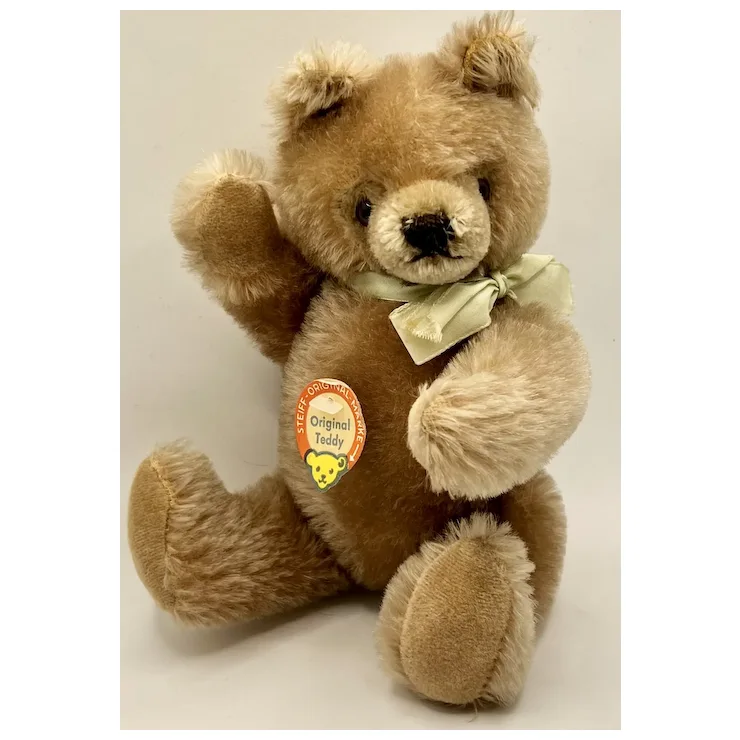 1970 Steiff Original Teddy With Bear Head Chest Tag - 26 Cm/10" Size - Early Heart-faced Original Teddy Bear! 8 1970 Steiff Original Teddy With Bear Head Chest Tag - 26 Cm/10" Size - Early Heart-faced Original Teddy Bear! - Image 8