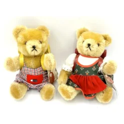 75th Anniversary Hermann Dressed School Boy & Girl Teddy Bears - Bavarian Style - All ID - 8" -Steiff 75th Anniversary Hermann Dressed School Boy pic 2o 7203a10.10 4cae6856 f