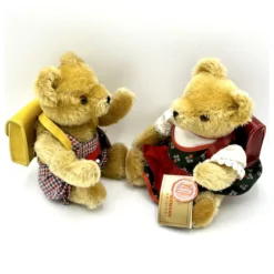 75th Anniversary Hermann Dressed School Boy & Girl Teddy Bears - Bavarian Style - All ID - 8" -Steiff 75th Anniversary Hermann Dressed School Boy pic 6o 7203a10.10 e95b20fd f