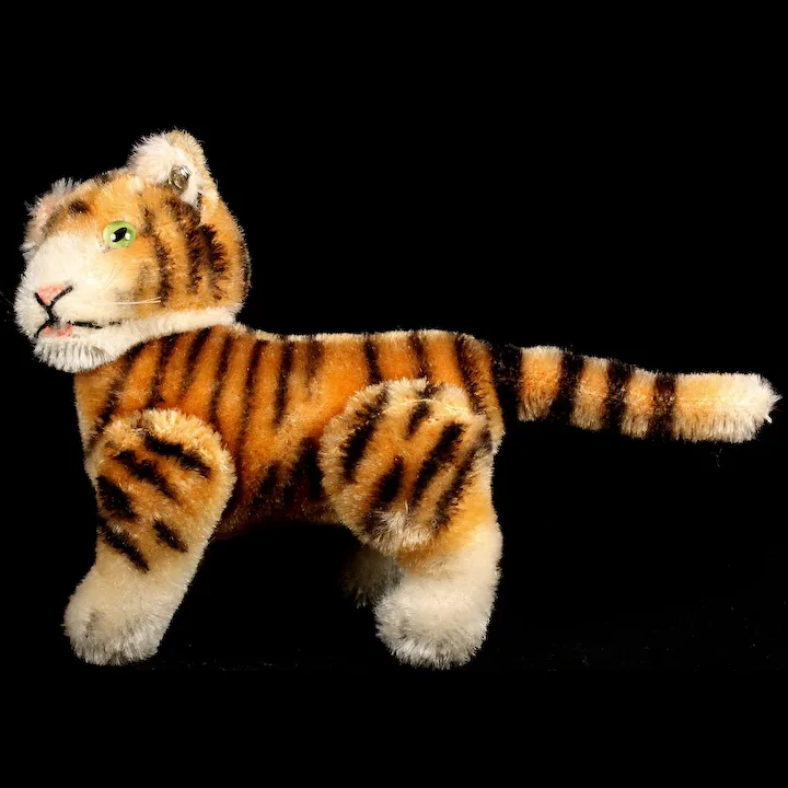 Rare Adorable 5xJointed Steiff Tiger Wild Cat Cub ID 8 Rare Adorable 5xJointed Steiff Tiger Wild Cat Cub ID - Image 8