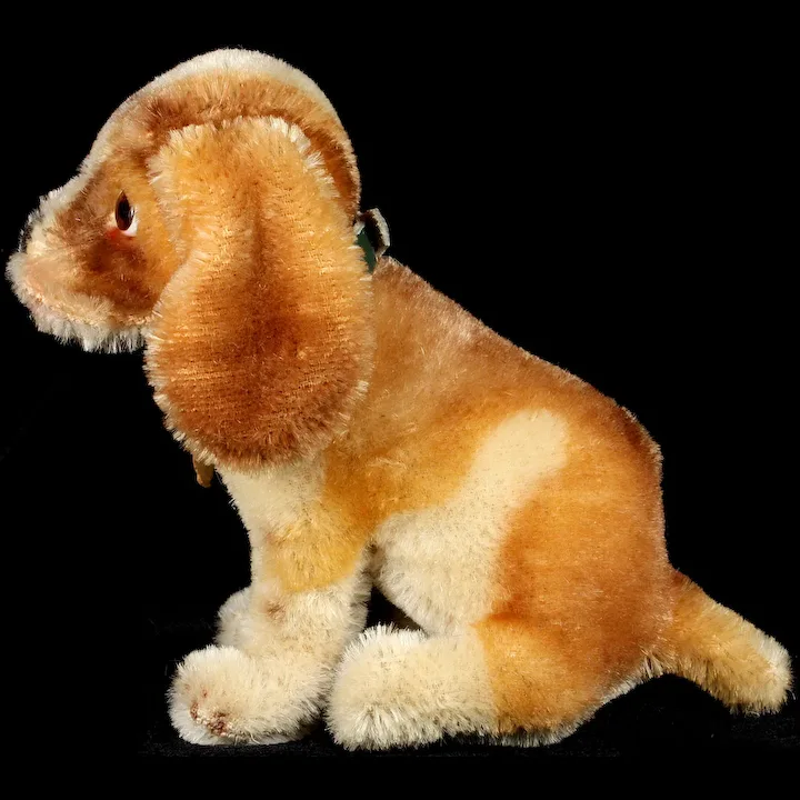 Rare Adorable Little Sister Steiff Basset Hound Puppy Dog ID 5 Rare Adorable Little Sister Steiff Basset Hound Puppy Dog ID - Image 5