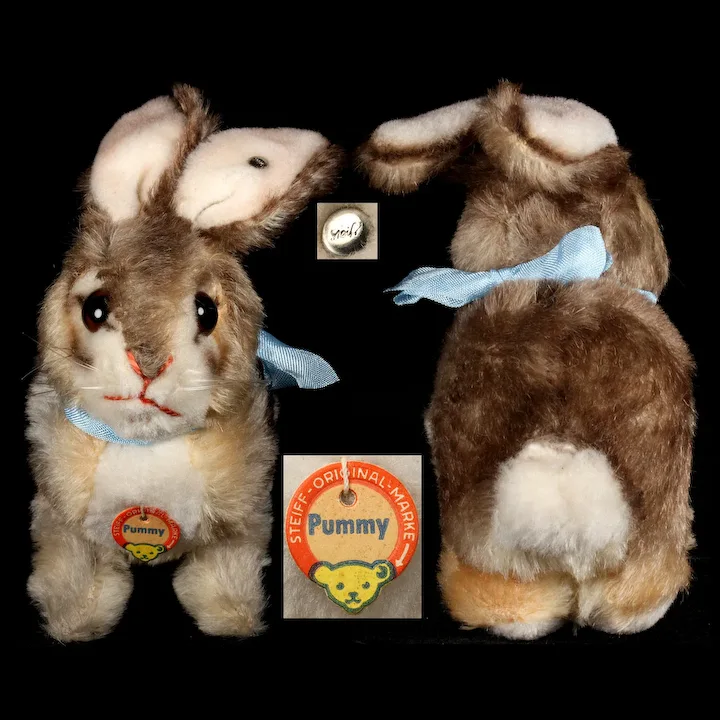 Adorable Little Sister Steiff Pummy Hase Rabbit Bunny 2 IDs 2 Adorable Little Sister Steiff Pummy Hase Rabbit Bunny 2 IDs - Image 2