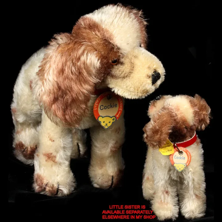Beautiful Middle Sister Steiff Rare Brown & White Standing Cockie Cocker Spaniel Puppy Dog ID THREE YEARS ONLY 11 Beautiful Middle Sister Steiff Rare Brown & White Standing Cockie Cocker Spaniel Puppy Dog ID THREE YEARS ONLY - Image 11