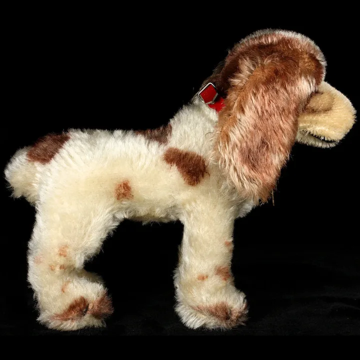 Beautiful Middle Sister Steiff Rare Brown & White Standing Cockie Cocker Spaniel Puppy Dog ID THREE YEARS ONLY 3 Beautiful Middle Sister Steiff Rare Brown & White Standing Cockie Cocker Spaniel Puppy Dog ID THREE YEARS ONLY - Image 3