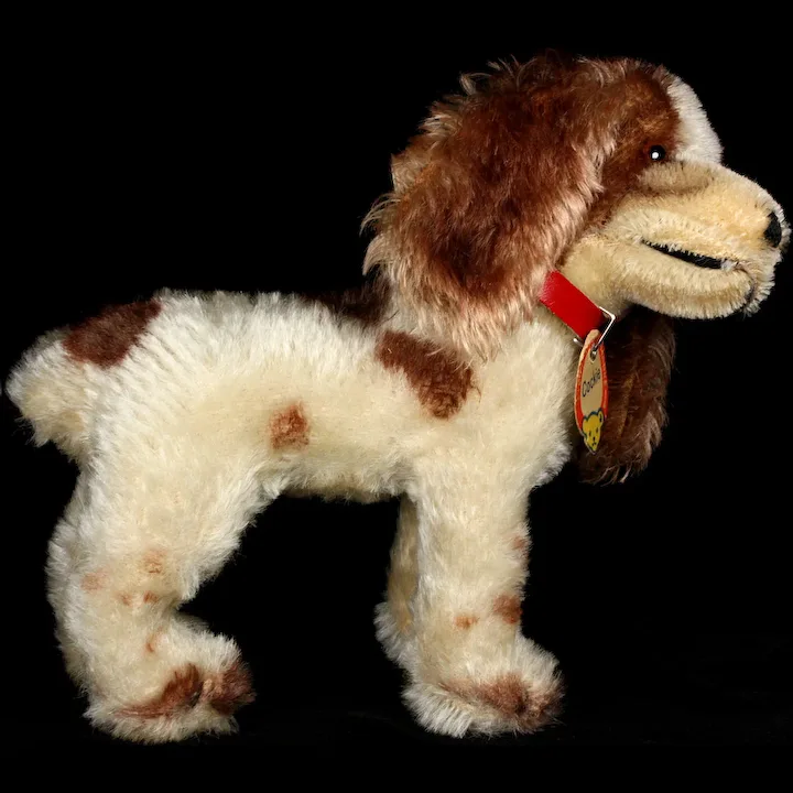 Beautiful Middle Sister Steiff Rare Brown & White Standing Cockie Cocker Spaniel Puppy Dog ID THREE YEARS ONLY 5 Beautiful Middle Sister Steiff Rare Brown & White Standing Cockie Cocker Spaniel Puppy Dog ID THREE YEARS ONLY - Image 5