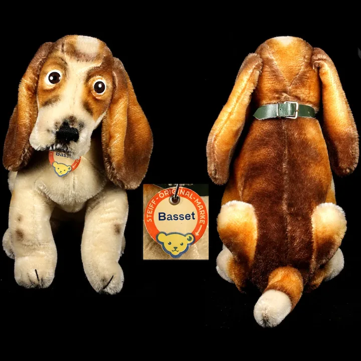 Big Brother Rare Steiff Basset Hound Puppy Dog AMAZING EVERYTHING! ID 2 Big Brother Rare Steiff Basset Hound Puppy Dog AMAZING EVERYTHING! ID - Image 2