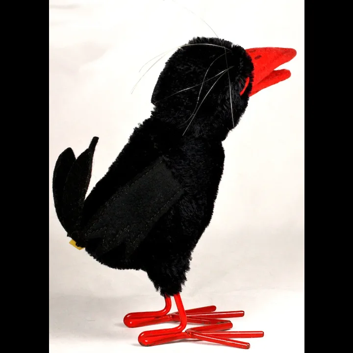 Cute And Spooky Steiff Big Brother Hucky Raven Bird 2 IDs 7 Cute And Spooky Steiff Big Brother Hucky Raven Bird 2 IDs - Image 7