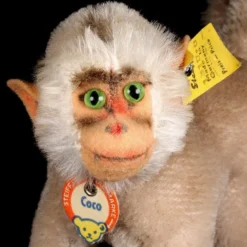 Rare Earliest Model Tiny Sister Steiff Coco Baboon All ID Famous Red Bottom