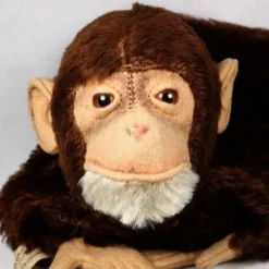 Rare Earliest Post WWII Model Steiff Baby Jocko Chimpanzee Hand Puppet Button US-Zone Flag