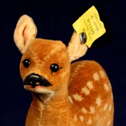 Rare Early 1950s Steiff Velveteen Baby Deer Fawn Jungreh All ID