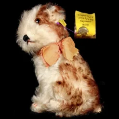 Rare Early Post WWII Adorable Little Sister Steiff Molly Puppy Junghund Dog 2 IDs -Steiff Early Post WWII Adorable Little Sister pic 8o 720 51a87307 0