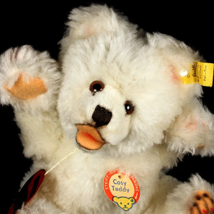Gorgeous Rare Sweet Steiff White Partially Jointed Cosy Teddy Bear One Size Only All ID 1 Gorgeous Rare Sweet Steiff White Partially Jointed Cosy Teddy Bear One Size Only All ID