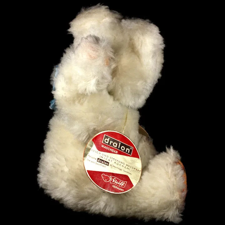 Gorgeous Rare Sweet Steiff White Partially Jointed Cosy Teddy Bear One Size Only All ID 6 Gorgeous Rare Sweet Steiff White Partially Jointed Cosy Teddy Bear One Size Only All ID - Image 6