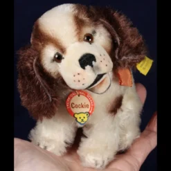 Rare Gorgeous Tiniest And Earliest Steiff Seated Brown And White Cockie Cocker Spaniel Puppy Dog All ID Near Mint -Steiff Gorgeous Tiniest Earliest Steiff Seated Brown pic 12o 720 8c8444db 0