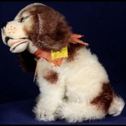 Rare Gorgeous Tiniest And Earliest Steiff Seated Brown And White Cockie Cocker Spaniel Puppy Dog All ID Near Mint -Steiff Gorgeous Tiniest Earliest Steiff Seated Brown pic 9o 720 efdf6155 0