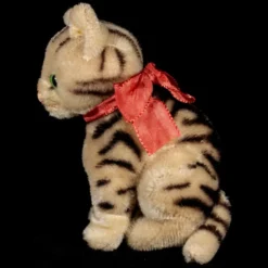 Rare Gray Steiff Seated Tabby Cat Kitten Susi Early Continuous Striping Design ID -Steiff Gray Steiff Seated Tabby Cat Kitten pic 7o 720 d68d1300 0