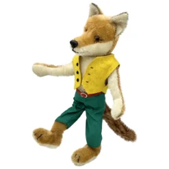 HTF Vintage Schuco Bigo Bello Boy Flexi Fox - Dressed Reynard Doll - 14" Tall - Mohair - Poseable