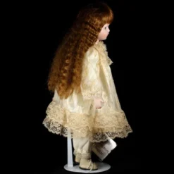 Heritage Mint 16" Hand Painted Bisque Porcelain Doll MEGAN W Stand And Information Booklet 1988 And 1989 Only -Steiff Heritage Mint 16x7822 Hand Painted Bisque pic 4o 720 6d97f7f8 0