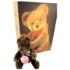 LE Hermann Teddy Original 5" Bear In Book Shaped Box - Dark Brown - All ID - #993 Of 3,000