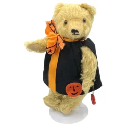 LE Hermann Teddy Original Halloween Bear In Pumpkin Tunic - #42/500 - 11"