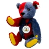 LE Steiff 2000/2001 Club Edition 1925 Harlequin Replica Red/Blue Teddy Bear - 35 Cm / ~14" - EAN 420214