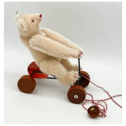 LE Steiff Record Teddy Bear Rose, 1991/1992 Pull Toy On Wheels, 1913 Replica In Box With All ID -Steiff LE Steiff Record Teddy Bear Rose pic 4o 7203a10.10 26865655 f