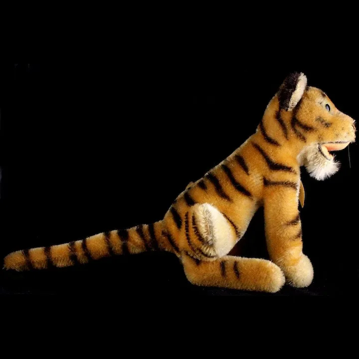 Little Brother Rare Seated Steiff Bengal Tiger Wild Cat ID '59-'61 Only 3 Little Brother Rare Seated Steiff Bengal Tiger Wild Cat ID '59-'61 Only - Image 3