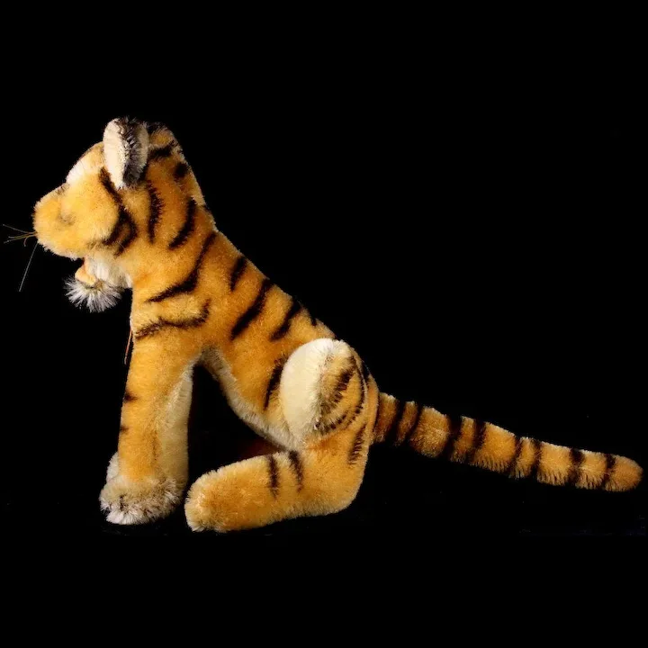 Little Brother Rare Seated Steiff Bengal Tiger Wild Cat ID '59-'61 Only 4 Little Brother Rare Seated Steiff Bengal Tiger Wild Cat ID '59-'61 Only - Image 4