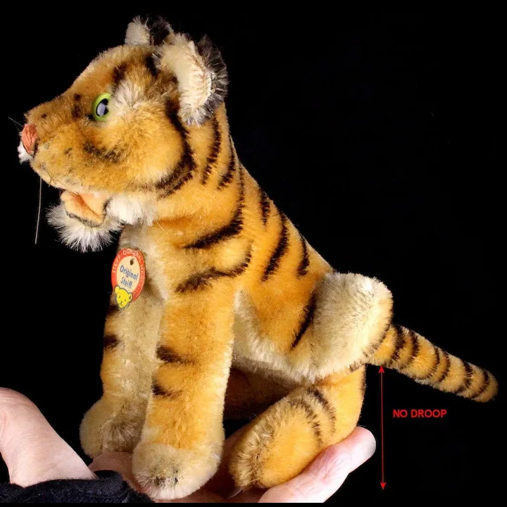 Little Brother Rare Seated Steiff Bengal Tiger Wild Cat ID '59-'61 Only 6 Little Brother Rare Seated Steiff Bengal Tiger Wild Cat ID '59-'61 Only - Image 6