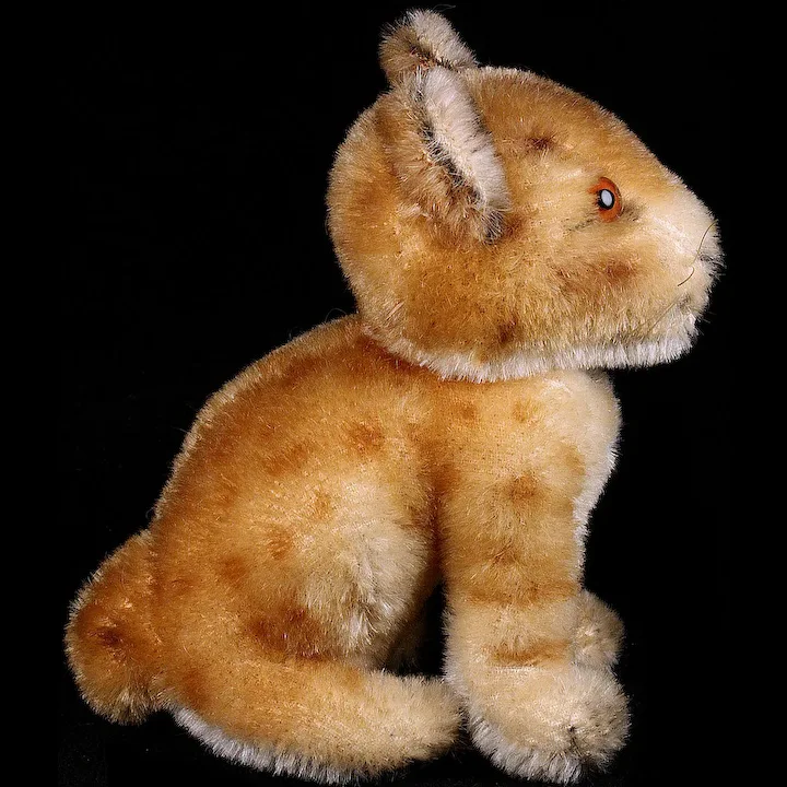 Little Brother Rare Steiff Seated Mohair Baby Lion Jungloewe Wild Cat ID 1956-1961 Only 4 Little Brother Rare Steiff Seated Mohair Baby Lion Jungloewe Wild Cat ID 1956-1961 Only - Image 4