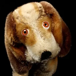 Middle Brother Rare Steiff Basset Hound Puppy Dog Two IDs