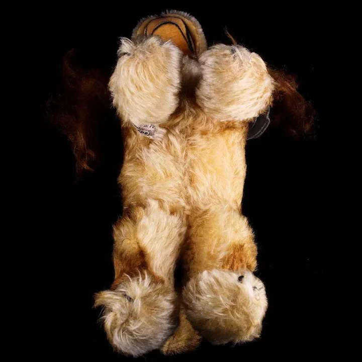 Middle Sister Rare Steiff Early Post WWII Model Gold Cockie Cocker Spaniel Puppy Dog W Happy Open Mouth 2 IDs Plus US-Zone Flag 7 Middle Sister Rare Steiff Early Post WWII Model Gold Cockie Cocker Spaniel Puppy Dog W Happy Open Mouth 2 IDs Plus US-Zone Flag - Image 7