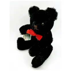 Miniature Black Original Teddy Hermann Bear With ID - 14 Cm - Adorable Vintage Little Teddybar! -Steiff Miniature Black Original Teddy Hermann Bear pic 2o 7203a10.10 c10532aa f