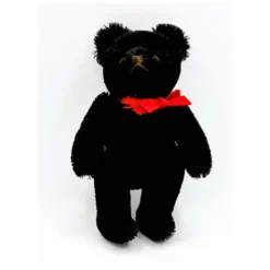 Miniature Black Original Teddy Hermann Bear With ID - 14 Cm - Adorable Vintage Little Teddybar! -Steiff Miniature Black Original Teddy Hermann Bear pic 6o 7203a10.10 bf9beee1 f